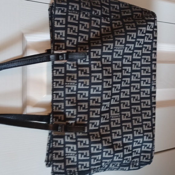 Fendi Blue and Silver Zucchino Bag - Picture 6 of 7